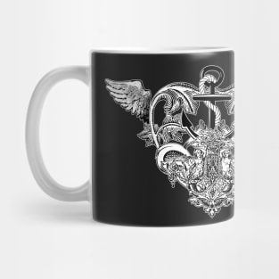 Gothic Love Black and White Mug